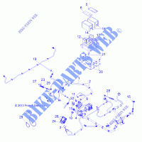 CABLAGGIO   R141D9JDA (49BRUTUSHARNESS13D) per Polaris RANGER 900 DIESEL HST / DELUXE 2014