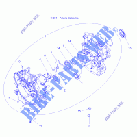 CARTER   R14RH57AA/AC/AR/6EAZ (49RGRCARTER12RZR570) per Polaris RANGER 570 EFI / EPS LE 2014