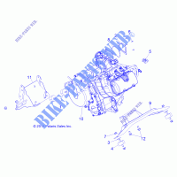 MOTORE, MOUNTING   R14RH76AA/76AC/7EAZ (49RGRMOTOREMTG13800MID) per Polaris RANGER 800 EFI MIDSIZE / EPS LE 2014