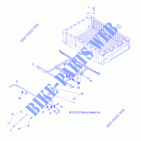 LETTO scatola di montaggio   R14WH9EMD (49RGRBOXMOUNTING11DCREW) per Polaris RANGER 4X4 900D HIPPO MPS 2014