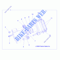 FRENO POSTERIORE CALIPER   R13RC08GA/GH/FA/FH (49RGRCALIPERRR10EV) per Polaris RANGER 48V EV MIDSIZE/INTL 2013