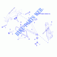 SUSPENSION, A ARM and PAVONEGGIARSI MOUNTING   R12RC08GA/GH/FA/FH (49RGRAARM10) per Polaris RANGER EV/LEV 4X4 2012